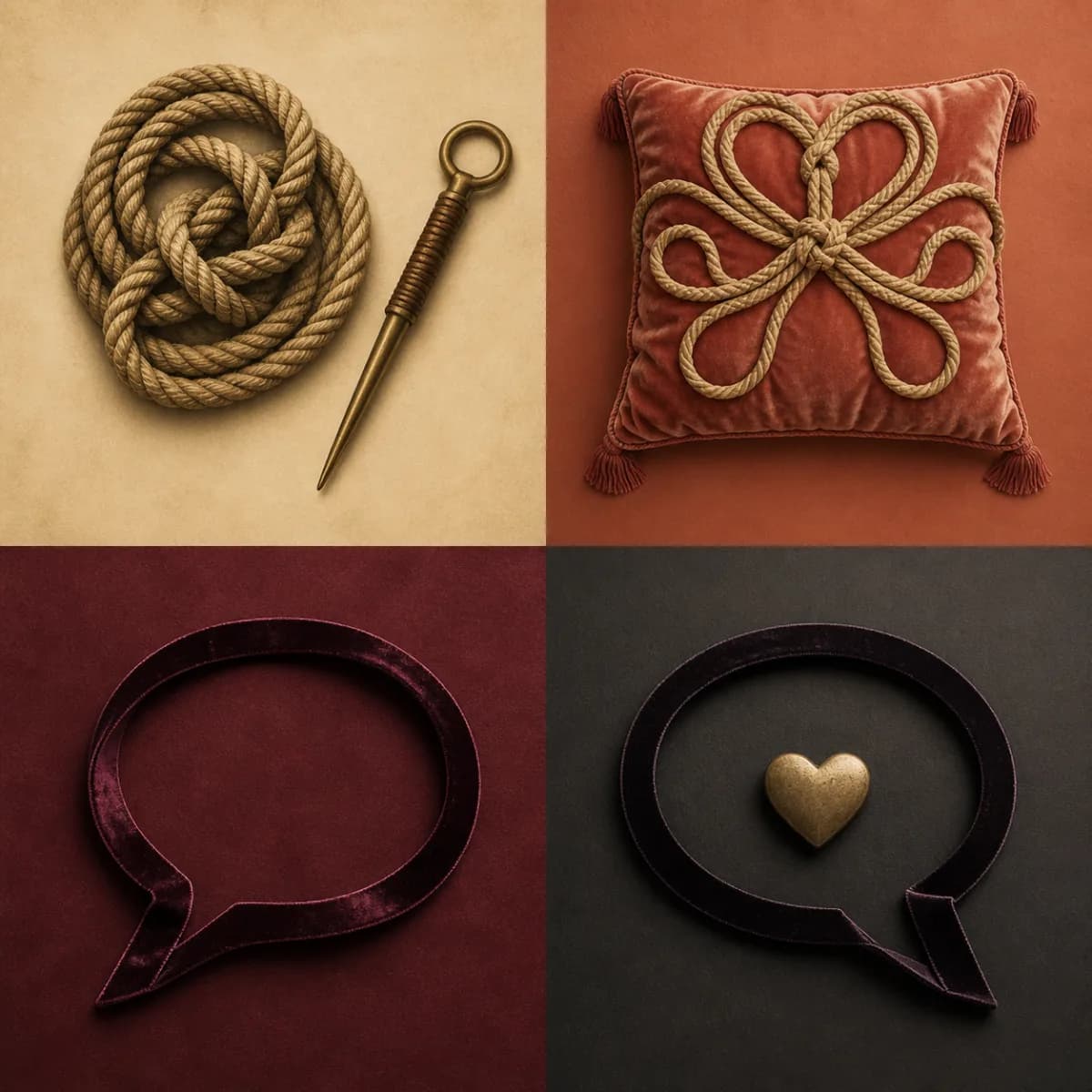 Illustrated symbols representing visibility and observation.