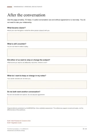 Preview of page 8: After the conversation
